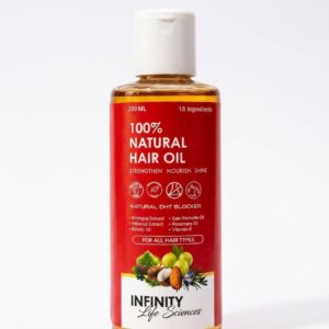 100 % NATURAL HAIR OIL 18 INGREDIENT BLEND